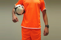 Оранжевая футбольная форма